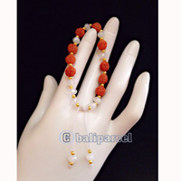 Bracelet, Handmade From Rudraksha With Crystal