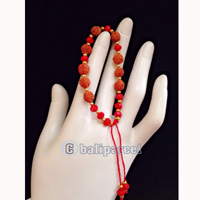 Bracelet, Handmade From Rudraksha With Crystal