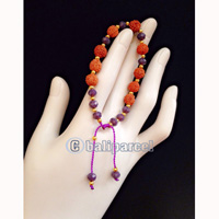 Bracelet, Handmade From Rudraksha With Crystal