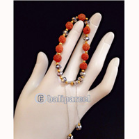 Bracelet, Handmade From Rudraksha With Crystal