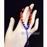 Bracelet, Handmade From Rudraksha With Crystal