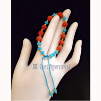 Bracelet, Handmade From Rudraksha With Crystal