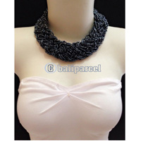 Necklaces Handmade From Bead Short Kepang