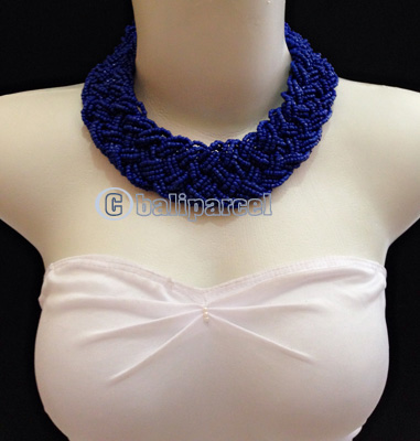 Necklaces Handmade From Bead Short Kepang