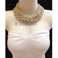 Necklaces Handmade From Bead Short Kepang