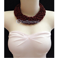Necklaces Handmade From Bead Short Kepang