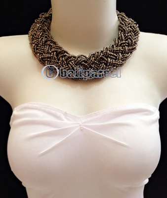 Necklaces Handmade From Bead Short Kepang