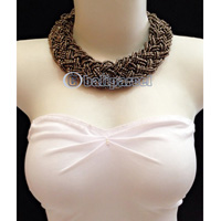 Necklaces Handmade From Bead Short Kepang