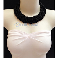 Necklaces Handmade From Bead Short Kepang