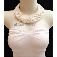 Necklaces Handmade From Bead Short Kepang