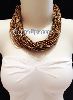 Necklaces Handmade From Bead Short 40 String
