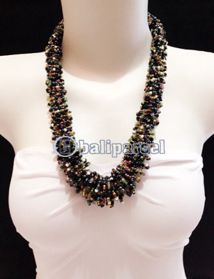 Necklaces Handmade From Bead Corel Long