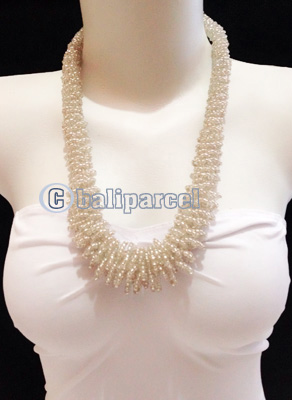 Necklaces Handmade From Bead Corel Long