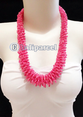 Necklaces Handmade From Bead Corel Long