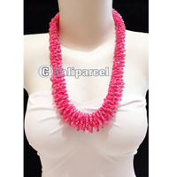 Necklaces Handmade From Bead Corel Long