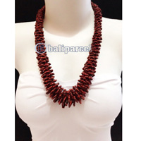 Necklaces Handmade From Bead Corel Long