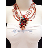 Necklaces Handmade From Bead With Stone