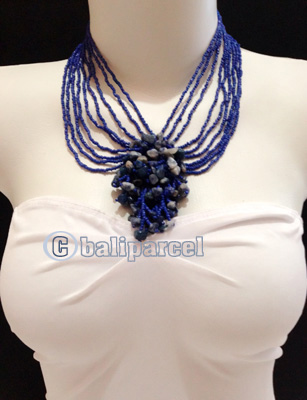 Necklaces Handmade From Bead With Stone