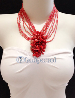 Necklaces Handmade From Bead With Stone