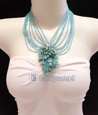 Necklaces Handmade From Bead With Stone