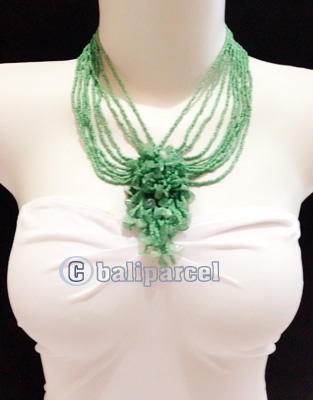 Necklaces Handmade From Bead With Stone