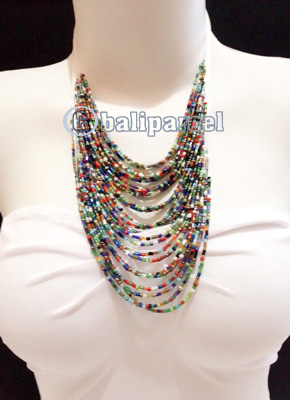 Necklaces Handmade From Bead Multi Strand Shorter