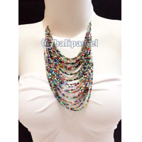 Necklaces Handmade From Bead Multi Strand Shorter