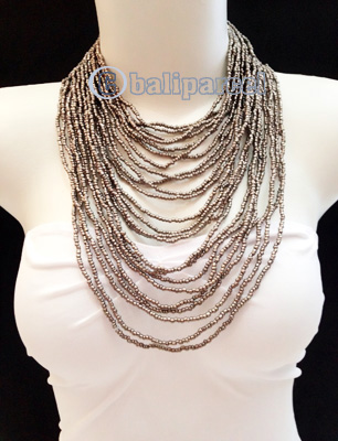 Necklaces Handmade From Bead Multi Strand Layer