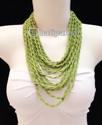Necklaces Handmade From Bead Layer