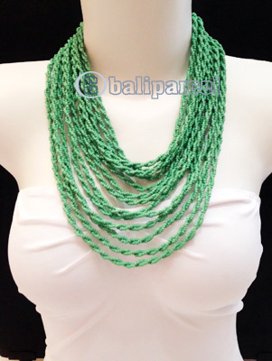 Necklaces Handmade From Bead Layer