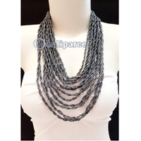 Necklaces Handmade From Bead Layer