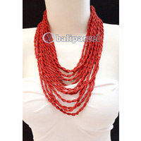 Necklaces Handmade From Bead Layer