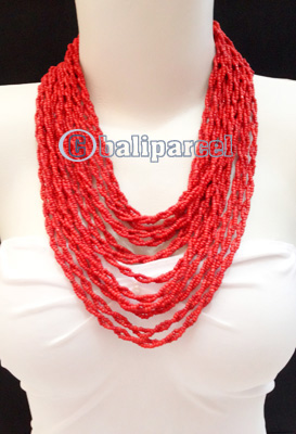 Necklaces Handmade From Bead Layer