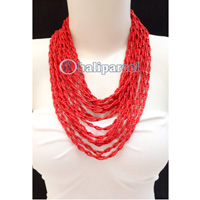 Necklaces Handmade From Bead Layer