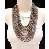 Necklaces Handmade From Bead Layer