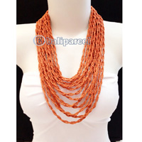 Necklaces Handmade From Bead Layer
