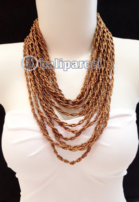 Necklaces Handmade From Bead Layer