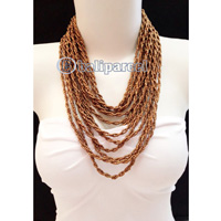 Necklaces Handmade From Bead Layer