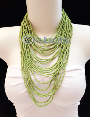 Necklaces Handmade From Bead Multi Strand Layer