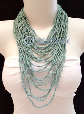 Necklaces Handmade From Bead Multi Strand Layer