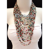 Necklaces Handmade From Bead Multi Strand Layer