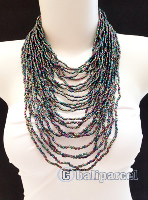 Necklaces Handmade From Bead Multi Strand Layer