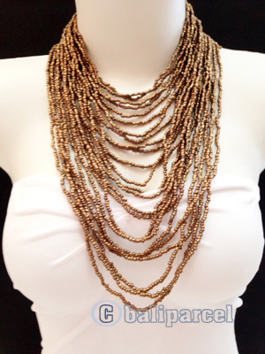Necklaces Handmade From Bead Multi Strand Layer