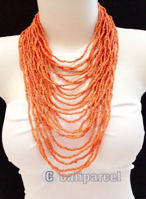 Necklaces Handmade From Bead Multi Strand Layer