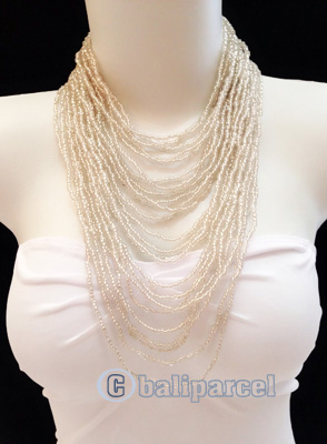 Necklaces Handmade From Bead Multi Strand Layer