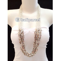 Necklaces Handmade From Bead With Silver Metal