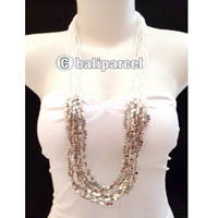 Necklaces Handmade From Bead With Silver Metal