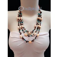 Necklaces Handmade From Bead With Shell And Stone