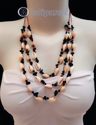 Necklaces Handmade From Bead With Shell And Stone