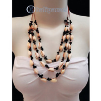 Necklaces Handmade From Bead With Shell And Stone